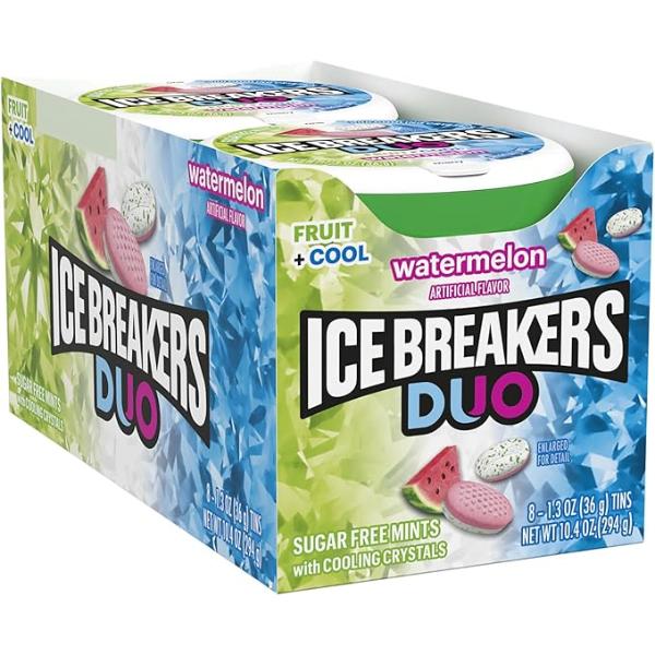 Ice Breakers Sours Duo Watermelon Sugar Free Mints - 36g