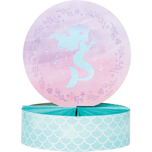 Mermaid Shine Iridescent Centrepiece Honeycomb - 30cm x 23cm