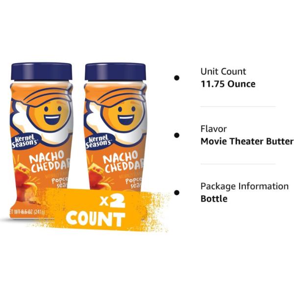 Kernel Popcorn Seasoning Nacho Cheddar 80g