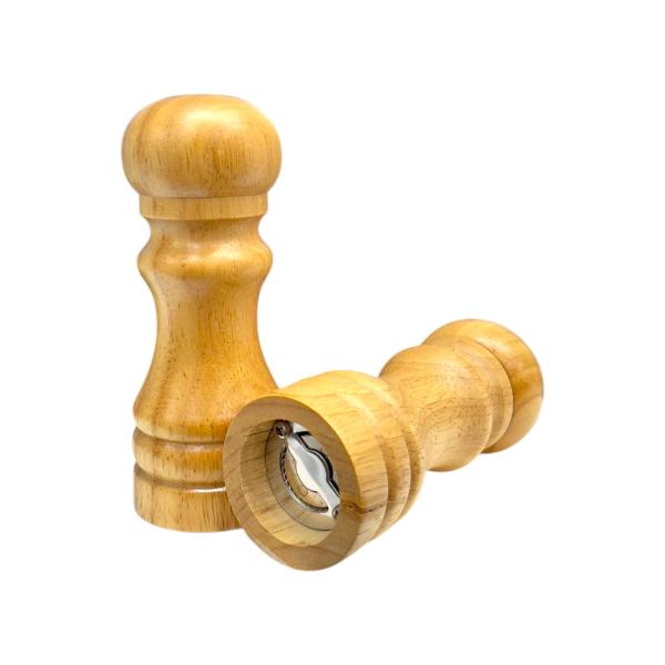 2 Pack Bamboo Salt And Pepper Grinder