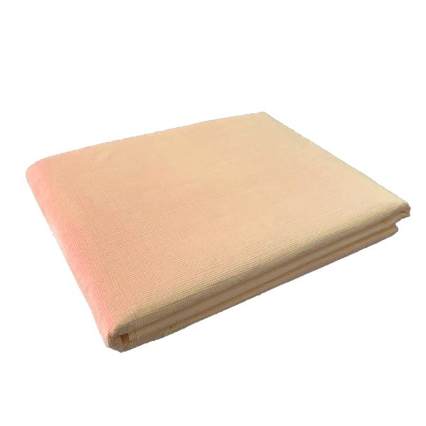 Luxe Peach Orange Rectangular Paper Table Cover - 270cm