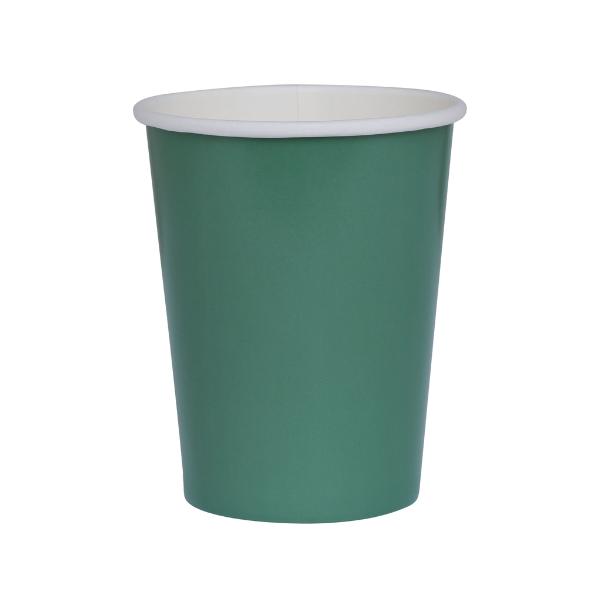 20 Pack Sage Green Paper Cup - 260ml