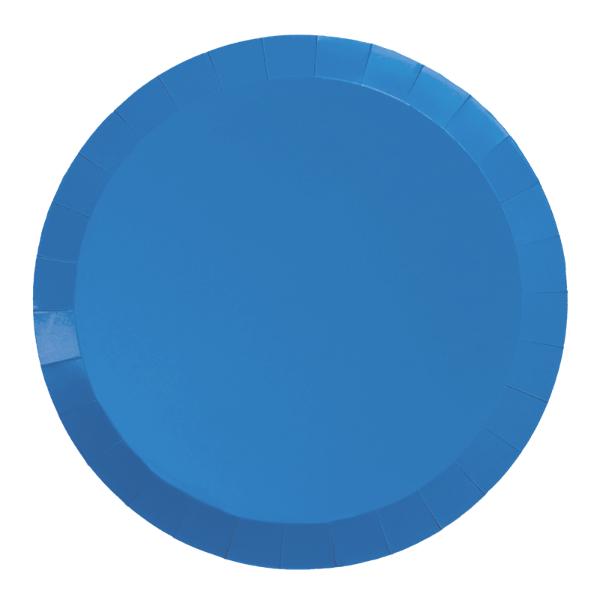 20 Pack Sky Blue Round Banquet Paper Plate - 26cm