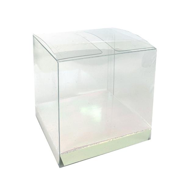 10 Pack Clear Iridescent Favour Box - 8cm x 8cm