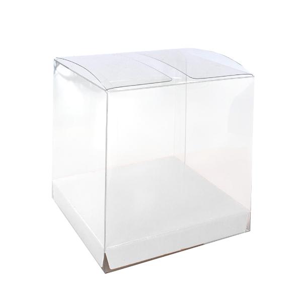 10 Pack Clear White Favour Box - 8cm x 8cm