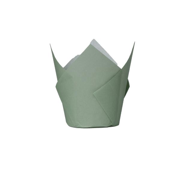20 Pack Tulip Eucalyptus Cupcake Case - 5cm x 8cm
