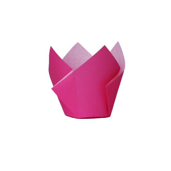 20 Pack Flamingo Tulip Cupcake Case - 5cm x 8cm