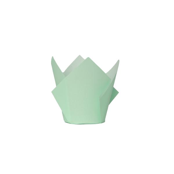 20 Pack Mint Green Tulip Cupcake Case - 5cm x 8cm