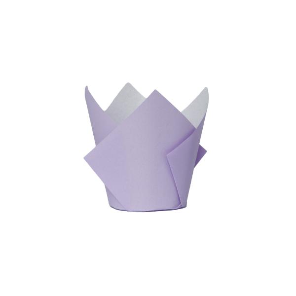 20 Pack Pastel Lilac Tulip Cupcake Case - 5cm x 8cm