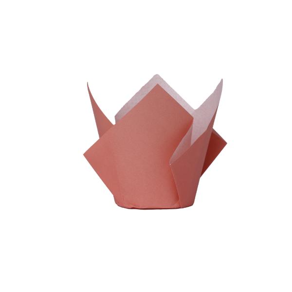 20 Pack Rose Pink Tulip Cupcake Case - 5cm x 8cm