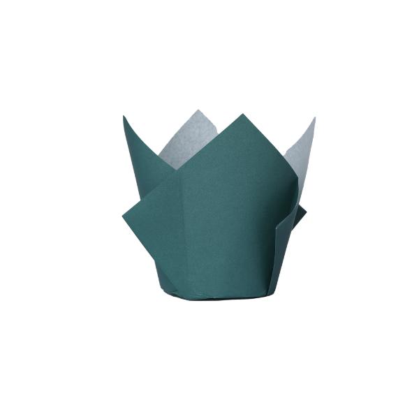 20 Pack Sage Green Tulip Cupcake Case - 5cm x 8cm