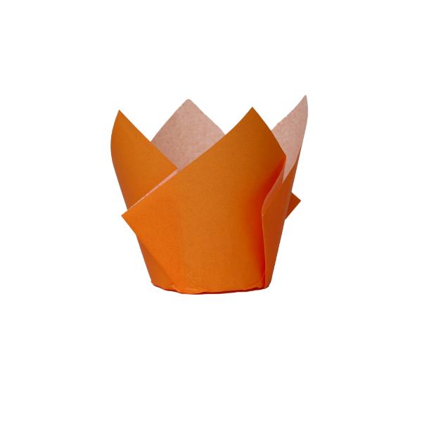 20 Pack Tangerine Orange Tulip Cupcake Case - 5cm x 8cm