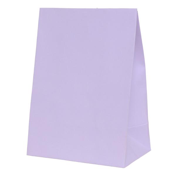 10 Pack Pastel Lilac Paper Bag - 18cm x 13cm x 8cm