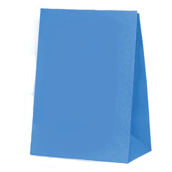 10 Pack Sky Blue Paper Bag - 18cm x 13cm x 8cm