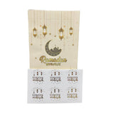 Load image into Gallery viewer, 6 Pack White & Gold Ramadan Kraft Paper Bag With Stickers 22cm x 12cm x 8cm
