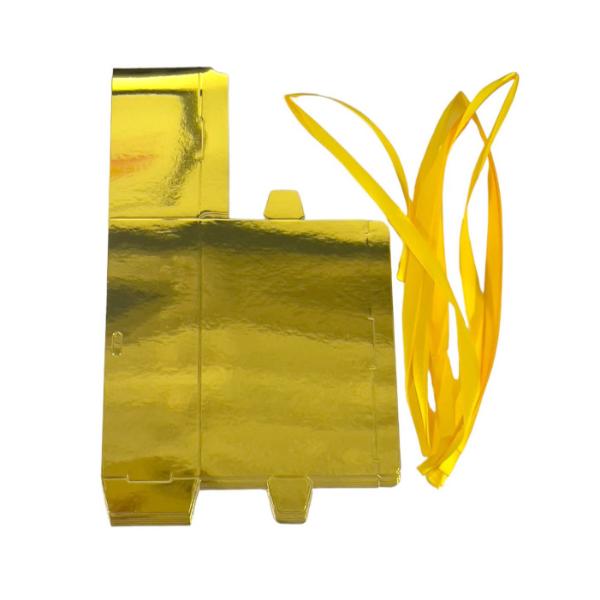6 Pack Black & Gold Gift Box - 13cm x 9cm x 4.5cm