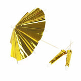 Load image into Gallery viewer, 10 Pack Gold Foil Umbrella Picks