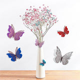 Load image into Gallery viewer, 12 Pack 3D Multicolour Butterfly Sticker Decorations
