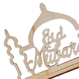 Load image into Gallery viewer, Eid Mubarak Table Wooden Decoration - 10cm