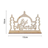 Load image into Gallery viewer, Eid Mubarak Table Wooden Decoration - 10cm