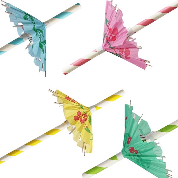 Umbrella Paper Straws