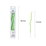 Load image into Gallery viewer, 6 Pcs Curve Candle - Green