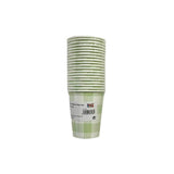 Load image into Gallery viewer, 20 Pack Green Gingham Paper Cup - 266ml