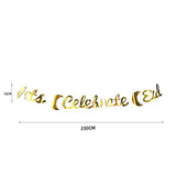 Load image into Gallery viewer, Gold Lets Celebrate Eid Bunting - 230cm