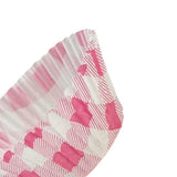 Load image into Gallery viewer, 25 Pack Pink Gingham Cupcake Cup - 7cm x 3cm x 5cm