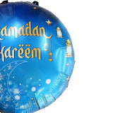 Load image into Gallery viewer, Blue Ramadan Kareem Foil Balloon - 42cm
