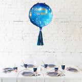 Load image into Gallery viewer, Blue Ramadan Kareem Foil Balloon - 42cm
