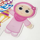 Load image into Gallery viewer, 2 Pack Ramadan Girl Cake Picks - 17cm x 8.5cm
