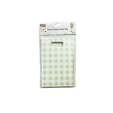 Load image into Gallery viewer, 6 Pack Green Gingham Paper Bag - 12cm x 6cm x 18.5cm