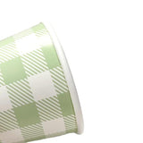 Load image into Gallery viewer, 10 Pack Green Gingham Paper Tub - 473ml