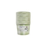 Load image into Gallery viewer, 10 Pack Green Gingham Paper Tub - 473ml