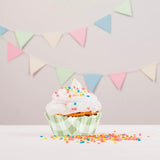 Load image into Gallery viewer, 25 Pack Green Gingham Cupcake Cup - 7cm x 3cm x 5cm