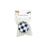 Load image into Gallery viewer, 25 Pack Blue Gingham Cupcake Cup - 7cm x 3cm x 5cm