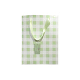 Load image into Gallery viewer, Green Gingham Paper Bag - 25cm x 10cm x 33cm