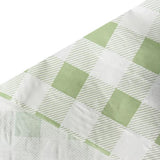Load image into Gallery viewer, Green Gingham Paper Table Cover - 180cm x 120cm
