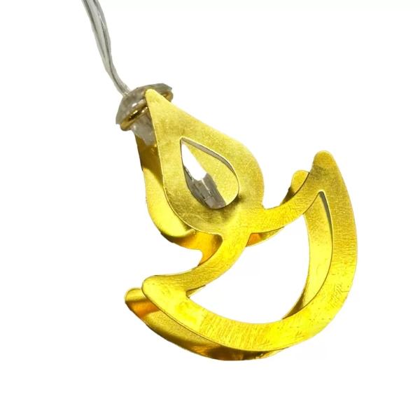 10 Luz Led Diwali Diya Light String - 165cm