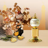 Load image into Gallery viewer, Arabic Metal Ceramic Incense Burner - 12cm x 22cm
