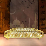Load image into Gallery viewer, 3 Pack Golden Mirror Square Serving Tray Set