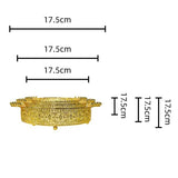 Load image into Gallery viewer, 3 Pack Golden Mirror Round Serving Tray Set