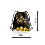 Load image into Gallery viewer, Ramadan Kareem Black Bag - 27cm x 32cm