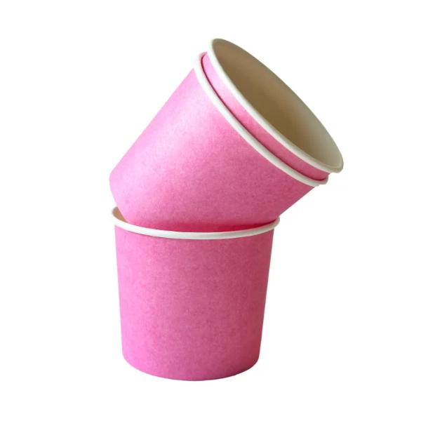 24 Pack Pink Paper Tubs - 12oz