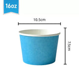 Load image into Gallery viewer, 12 Pack Blue Paper Tubs - 16oz