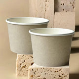 Load image into Gallery viewer, 12 Pack Beige Paper Tubs - 16oz
