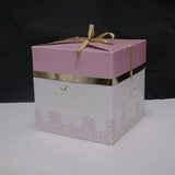 Load image into Gallery viewer, White &amp; Pink Foldable Gift Box
