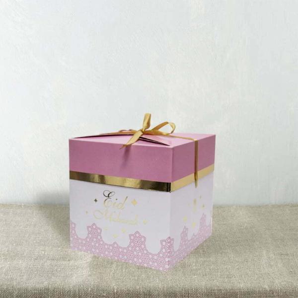 White & Pink Foldable Gift Box