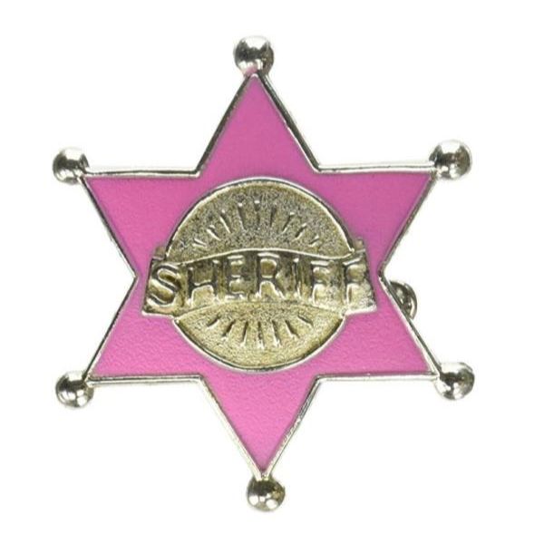 Pink Cowgirl Sheriff Badge